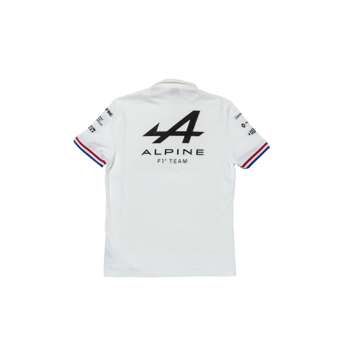 ALPINE F1 TEAM メンズポロシャツ ホワイト